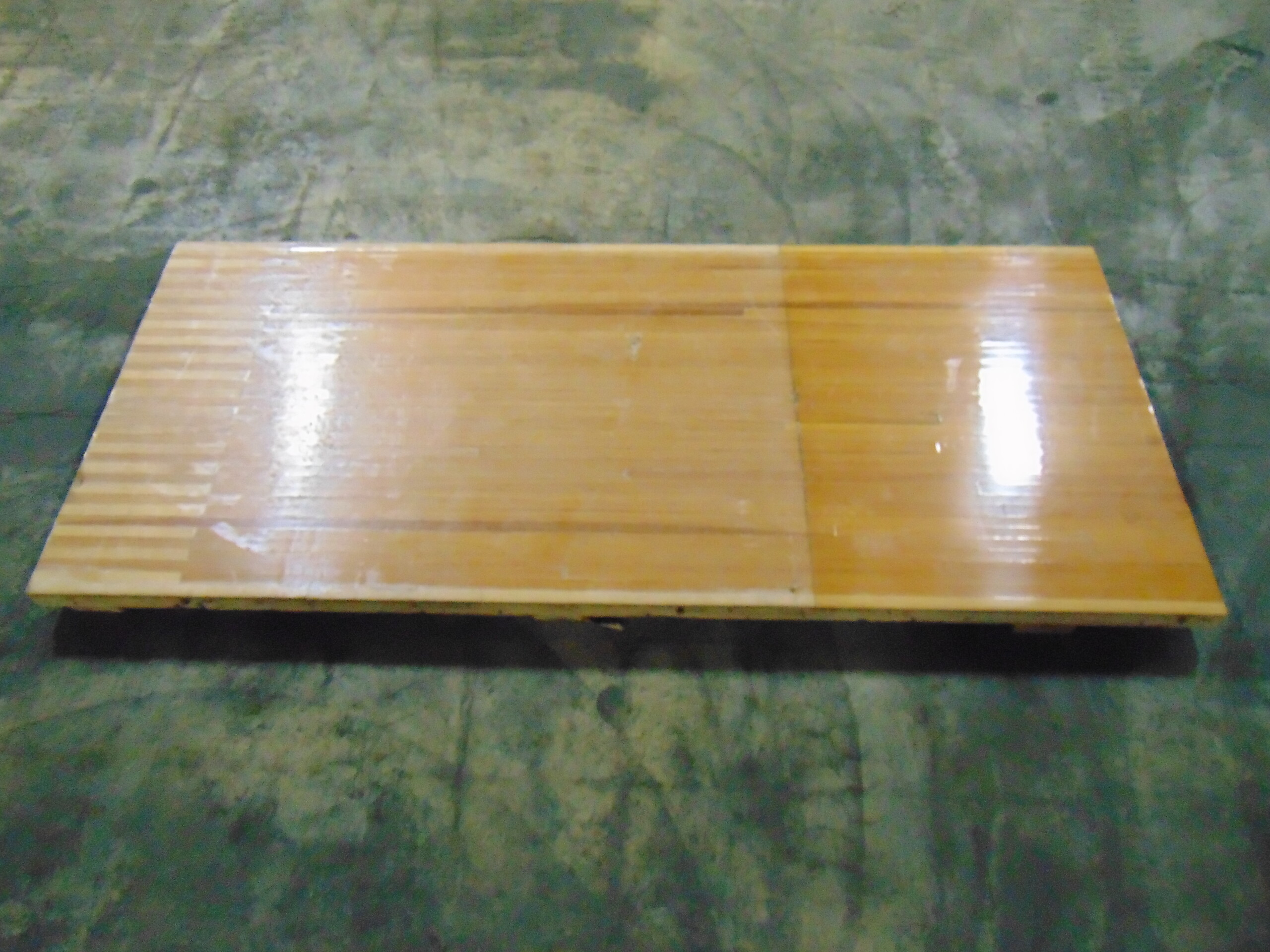 Reclaimed bowling alley wood
