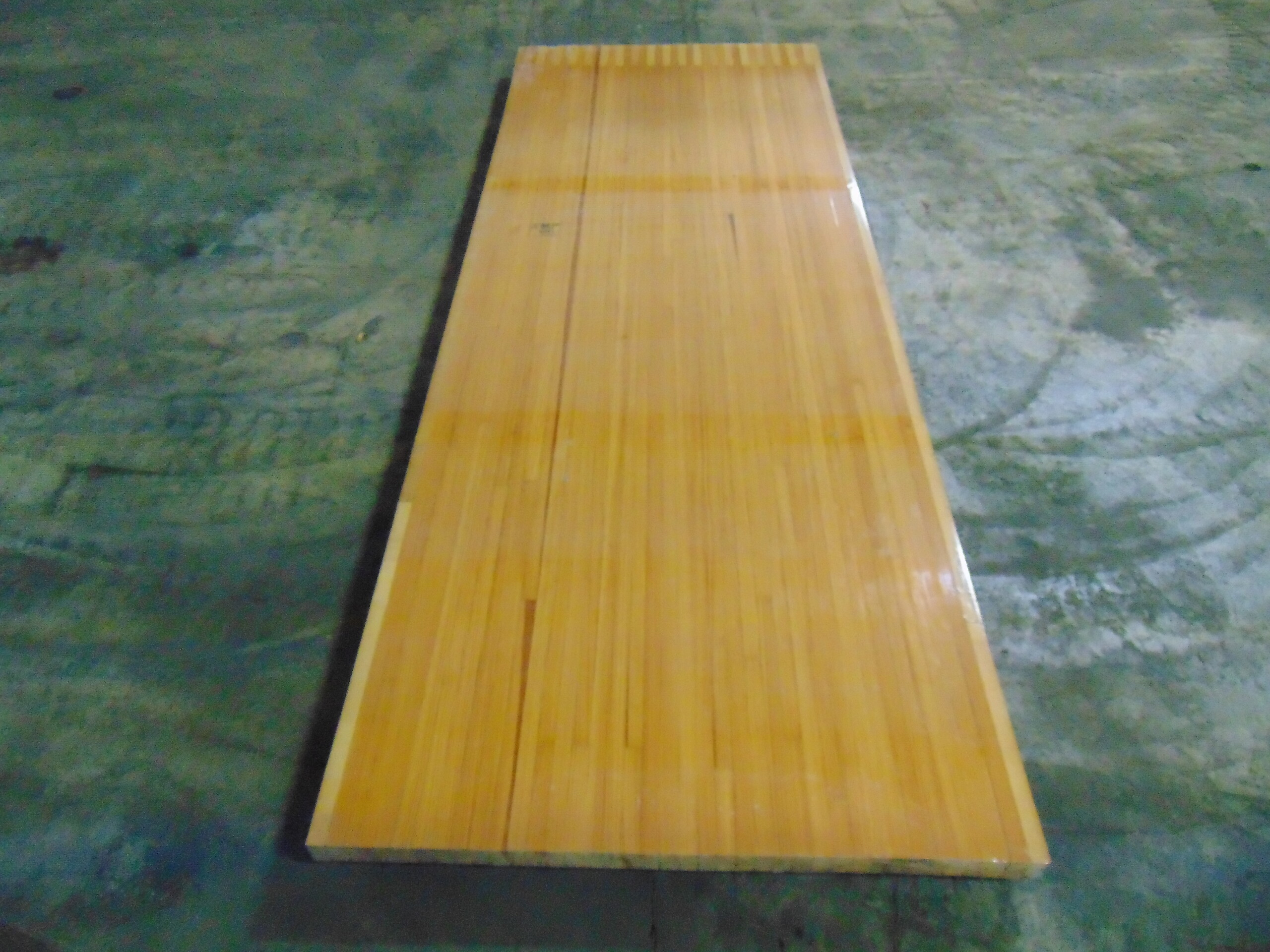 Reclaimed bowling alley wood