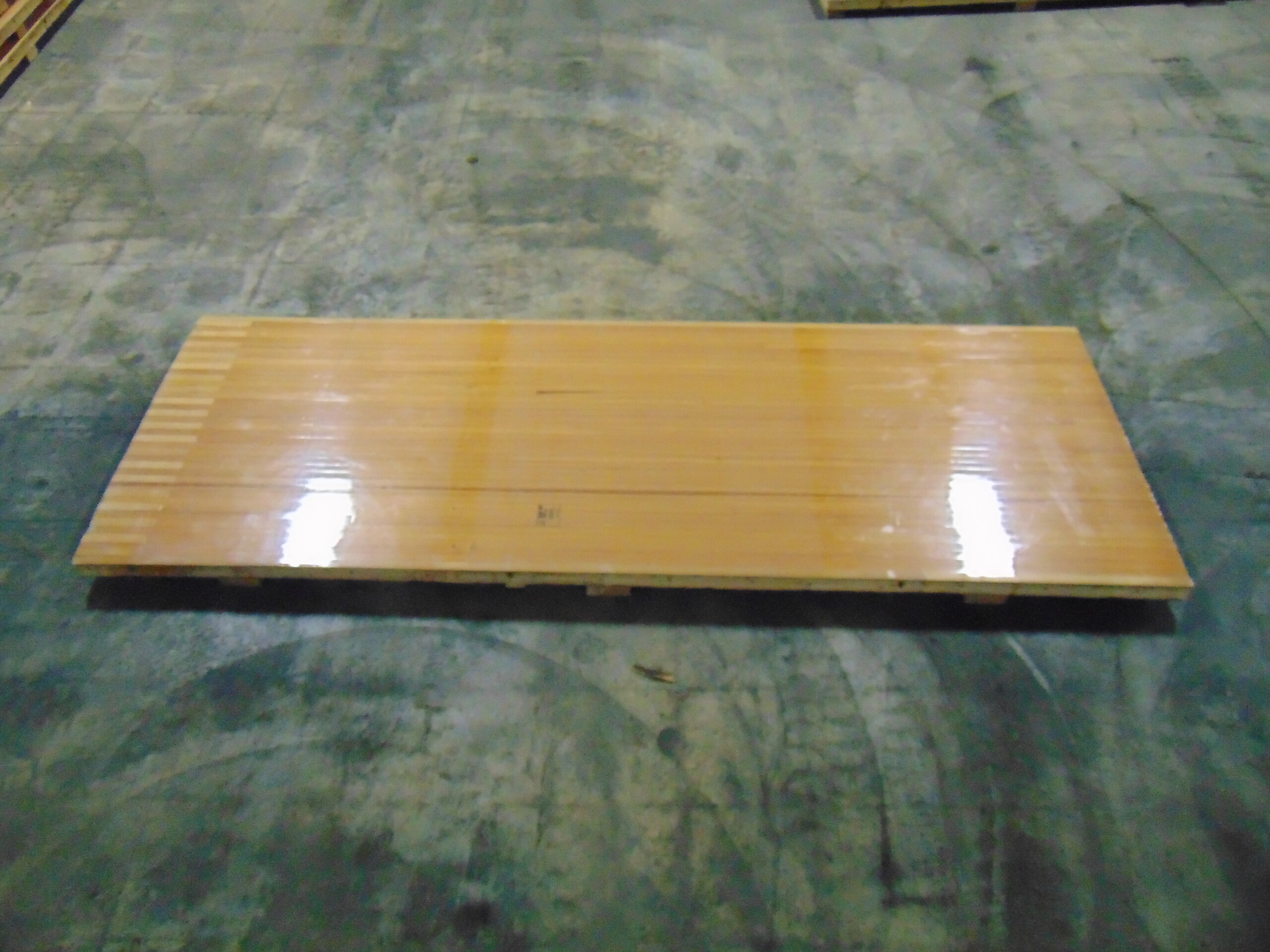 Reclaimed bowling alley wood
