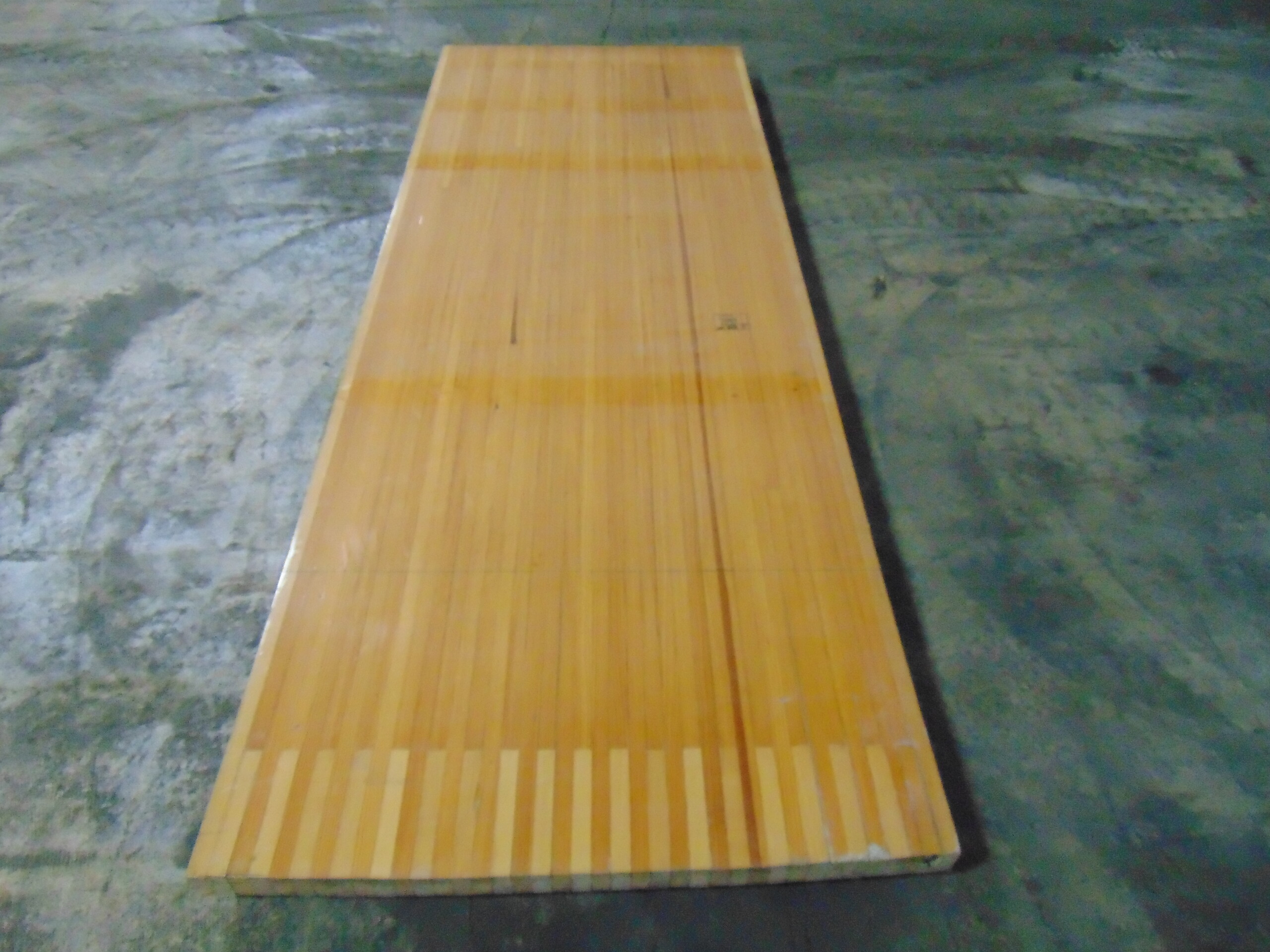 Reclaimed bowling alley wood