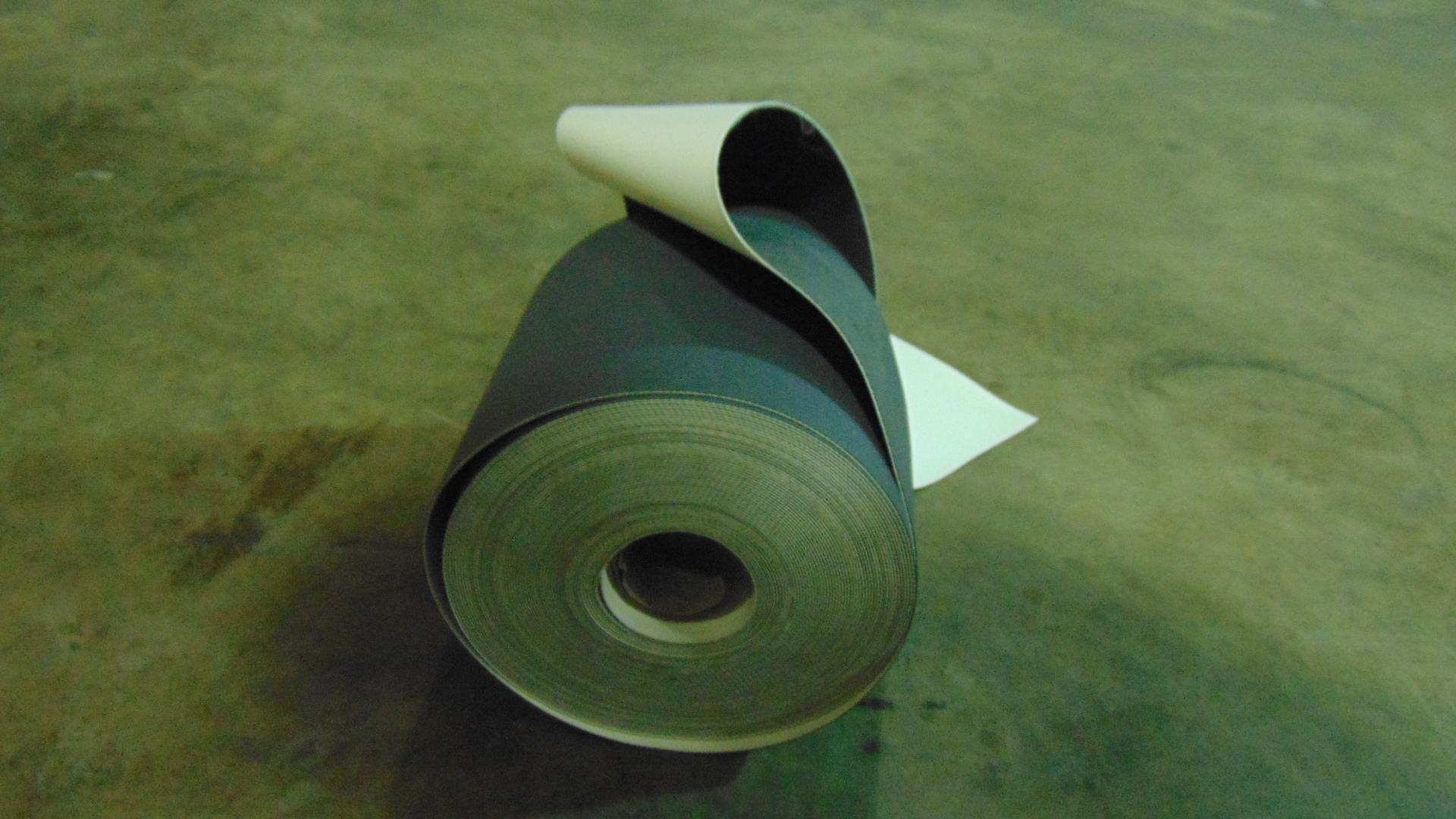 A roll of pvc roofing membrane