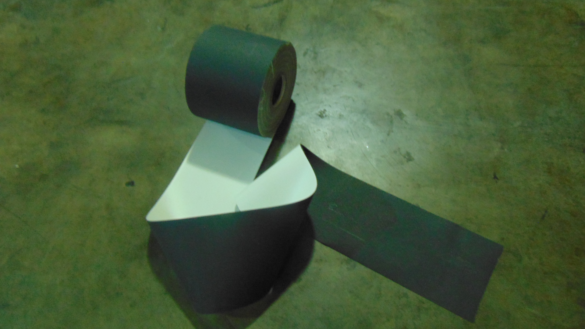 A roll of pvc roofing membrane
