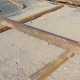 Steel Railroad Rail - 89" x 5-1/4" x 5-1/4" reclaimed steel railroad rail