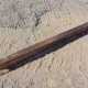 Steel Railroad Rail - 84" x 5-1/4" x 5-1/4" reclaimed steel railroad rail