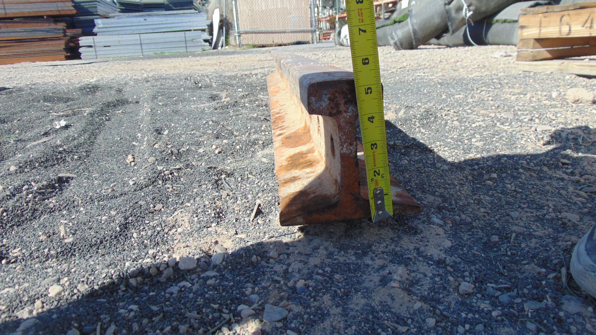 reclaimed steel railroad rail