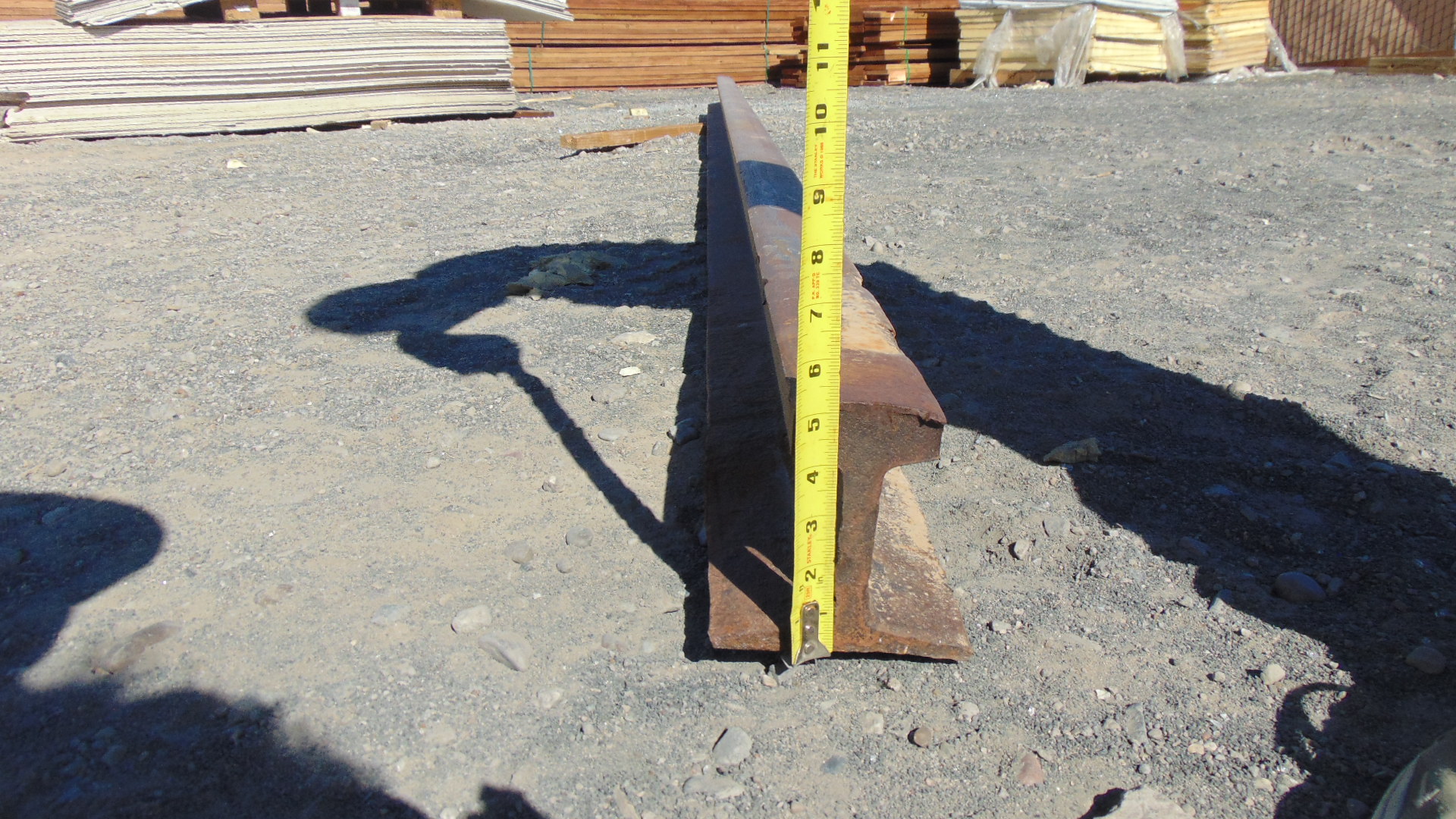 reclaimed steel railroad rail