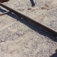 Steel Railroad Rail - 15' x 5-1/4" x 5-1/4" reclaimed steel railroad rail