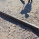 Steel Railroad Rail - 14-1/2' x 5-1/4" x 5-1/4" reclaimed steel railroad rail