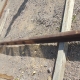Steel Railroad Rail - 15' x 5-1/4" x 5-1/4" reclaimed steel railroad rail