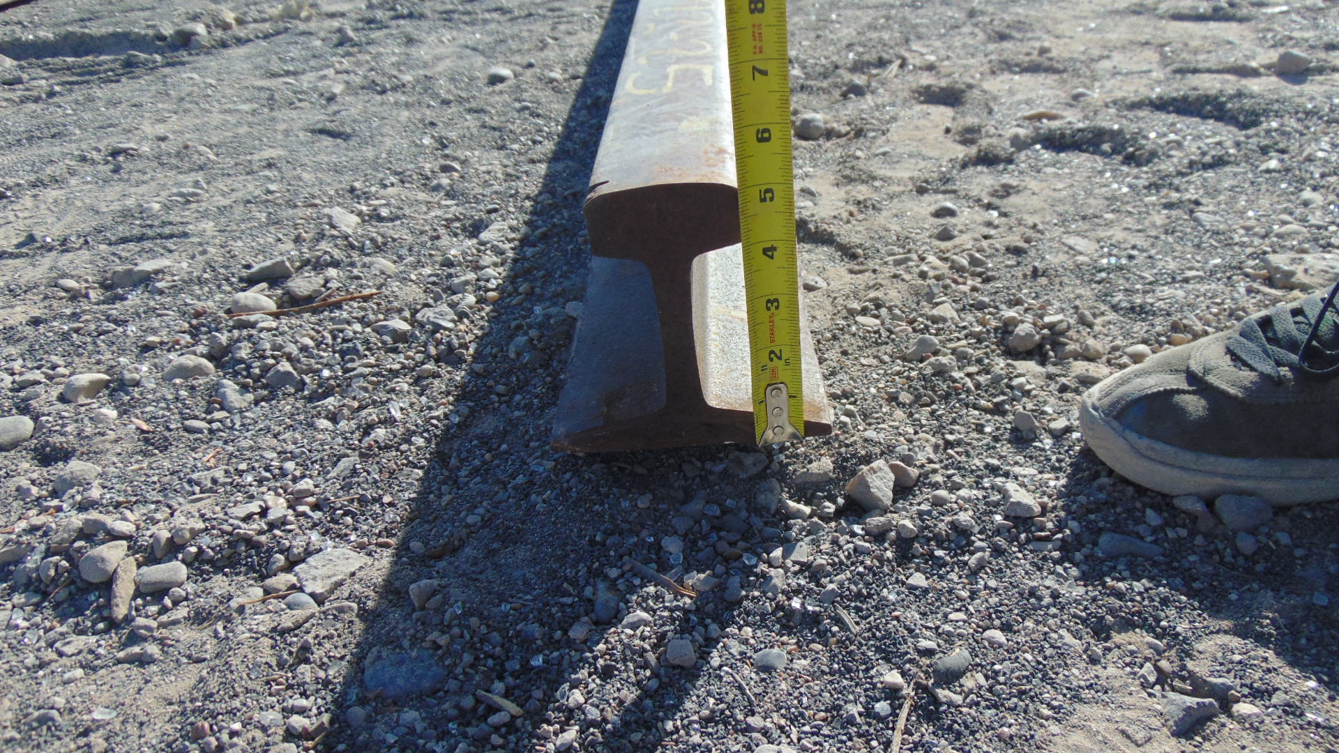 reclaimed steel railroad rail