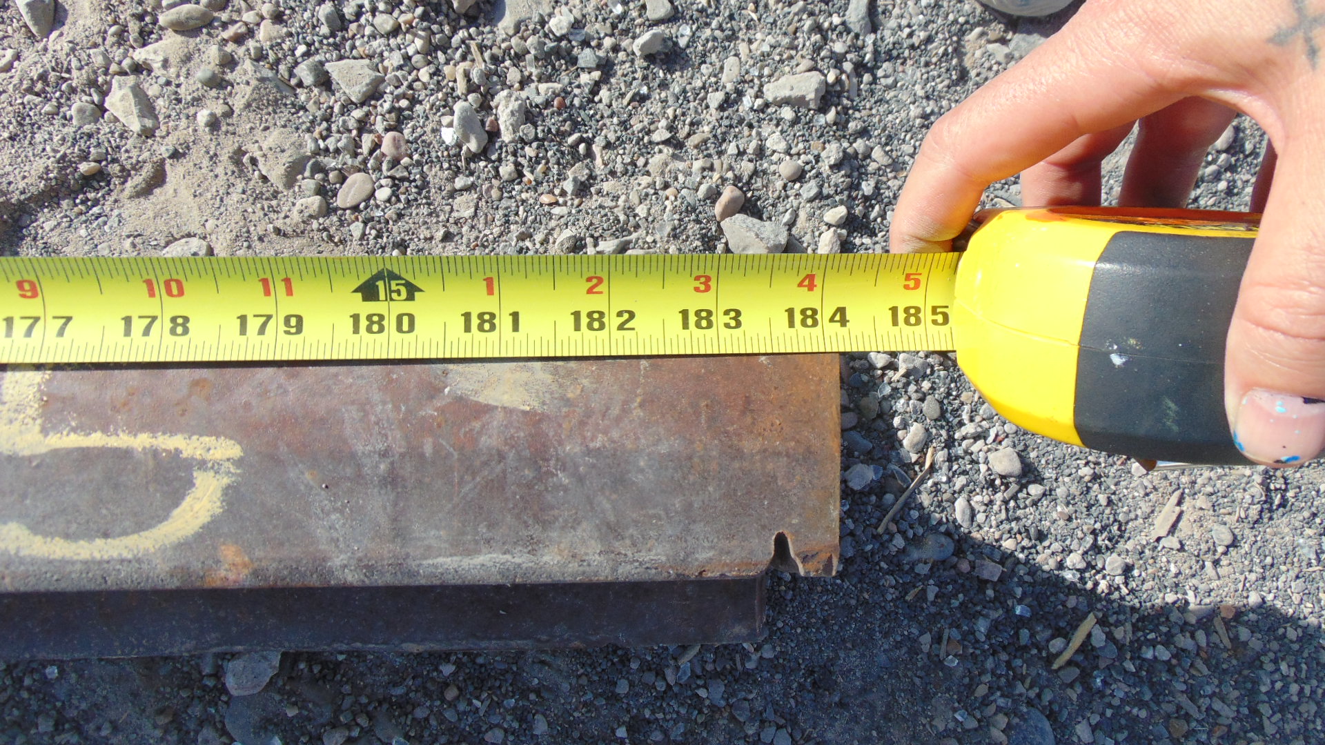 reclaimed steel railroad rail