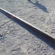 Steel Railroad Rail - 15' x 5-1/4" x 5-1/4" reclaimed steel railroad rail