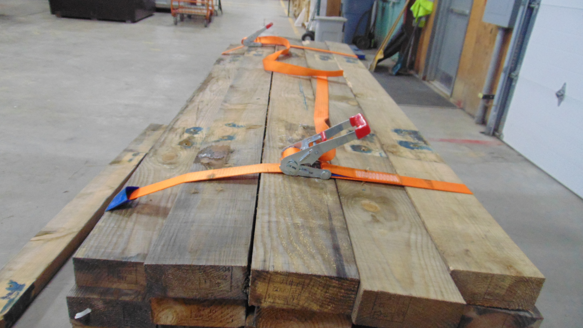 A heat treated wood timber