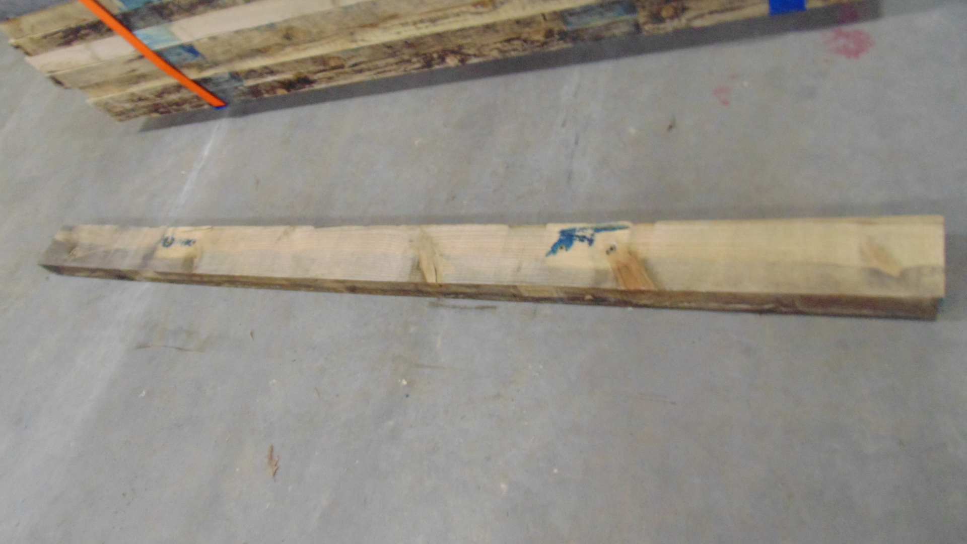A heat treated wood timber