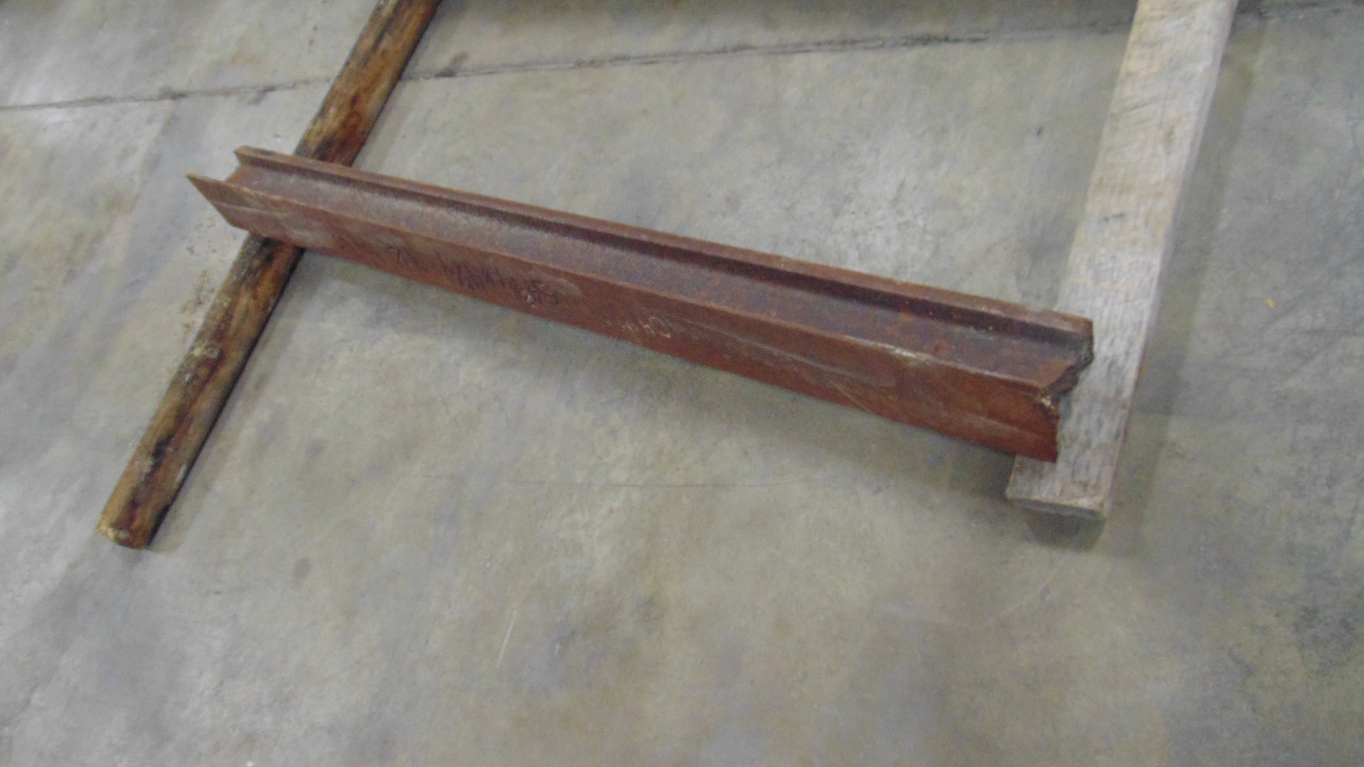 Reclaimed steel railroad rail