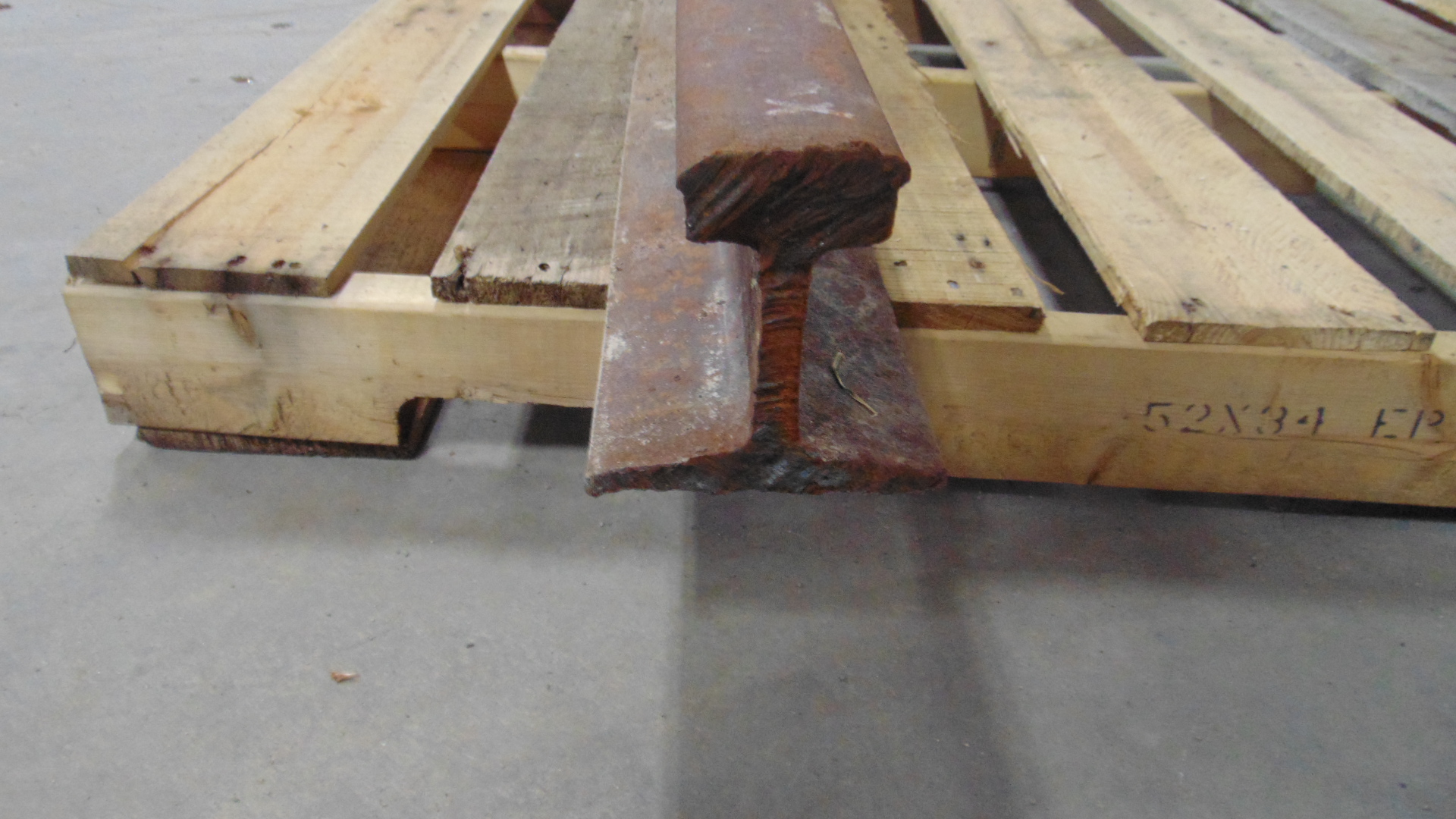 Reclaimed steel railroad rail