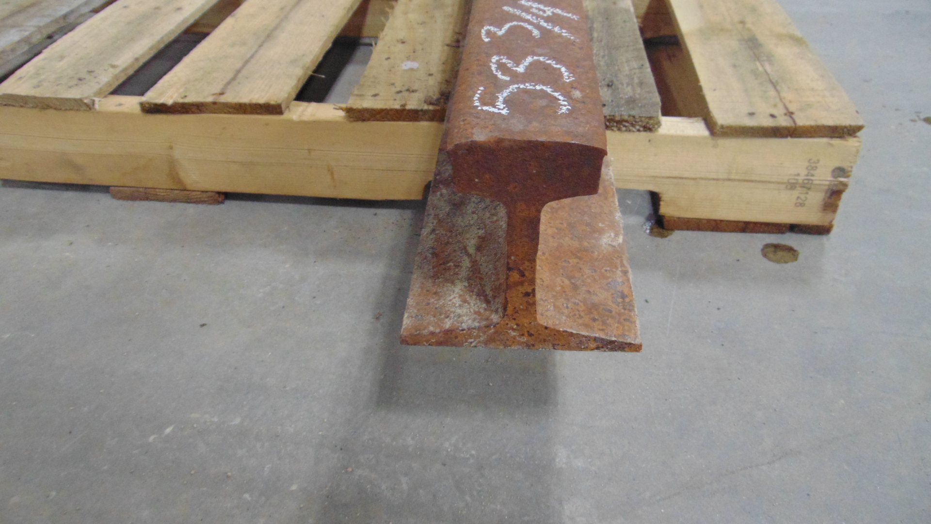 Reclaimed steel railroad rail