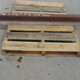 Steel Railroad Rail - 53-3/4" x 5-1/4" x 5-1/4" Reclaimed steel railroad rail