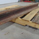 Steel Railroad Rail - 54-1/4" x 5-1/4" x 5-1/4" Reclaimed steel railroad rail
