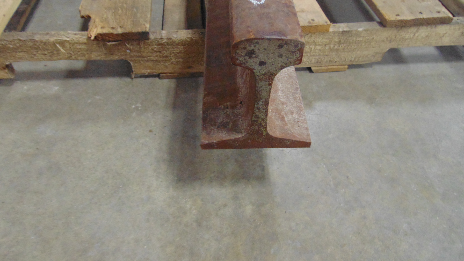 Reclaimed steel railroad rail