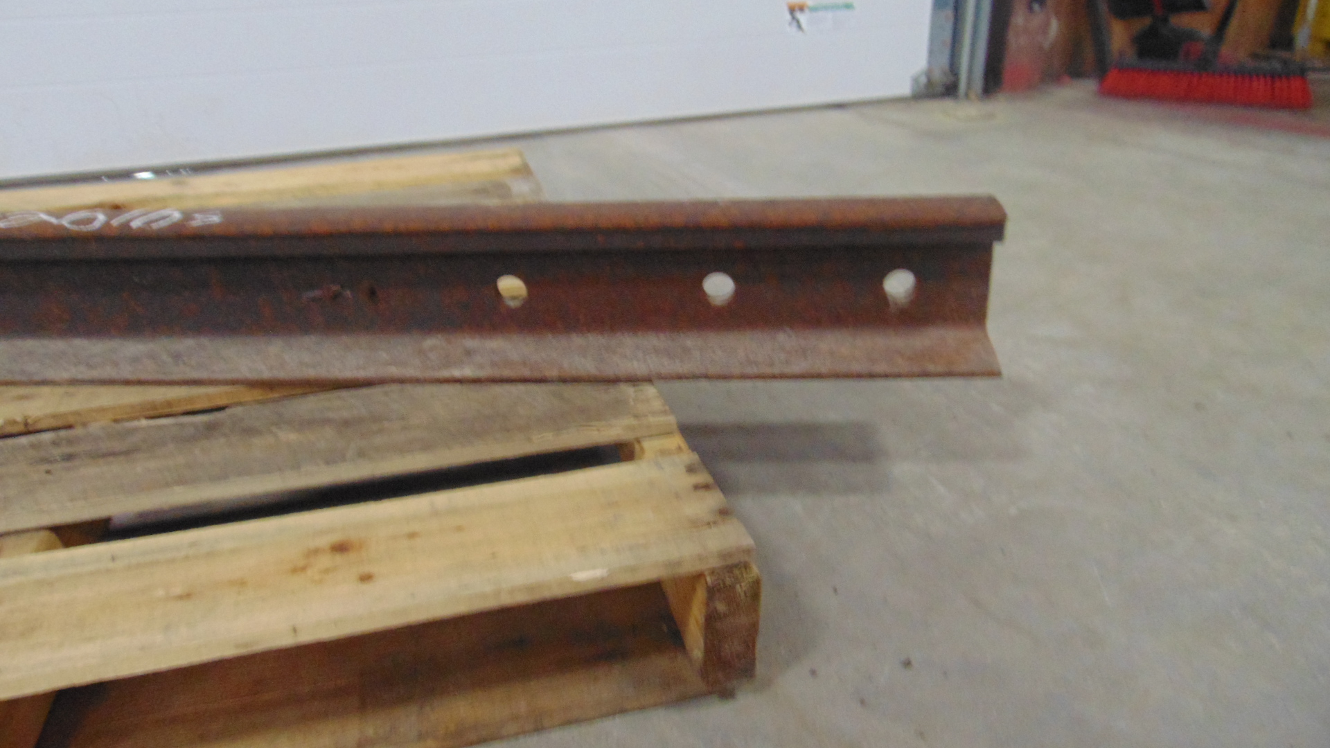 Reclaimed steel railroad rail