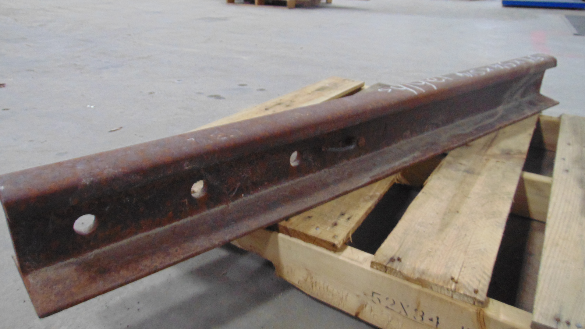 Reclaimed steel railroad rail