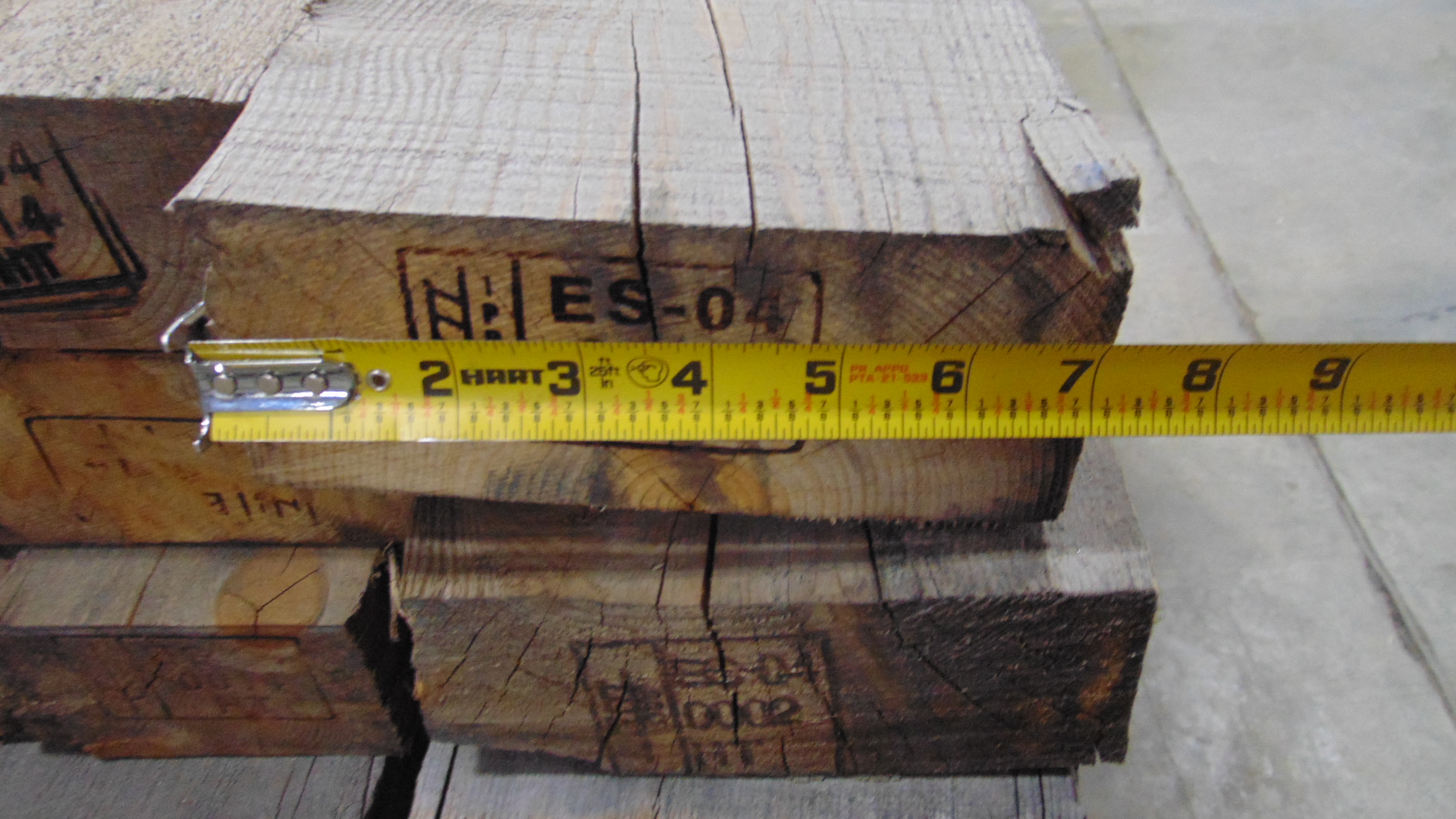 A pine wood timber