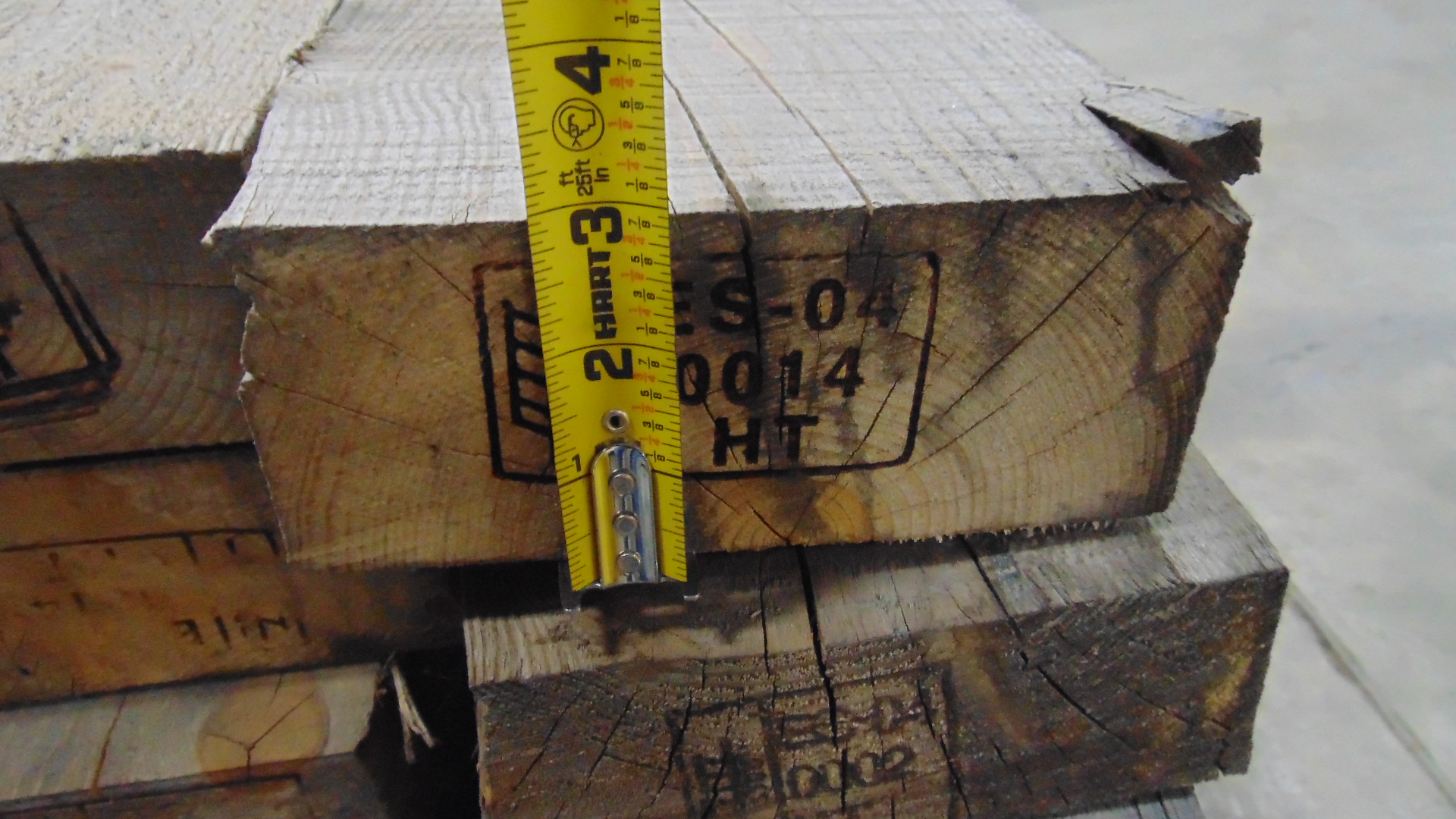 A pine wood timber