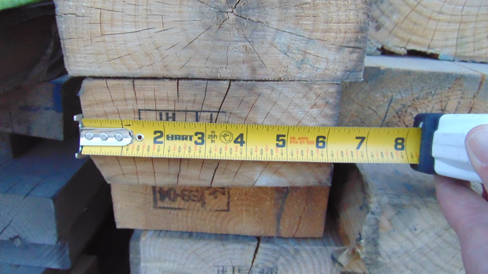 A pine wood timber