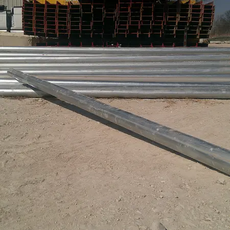 A steel conduit pipe