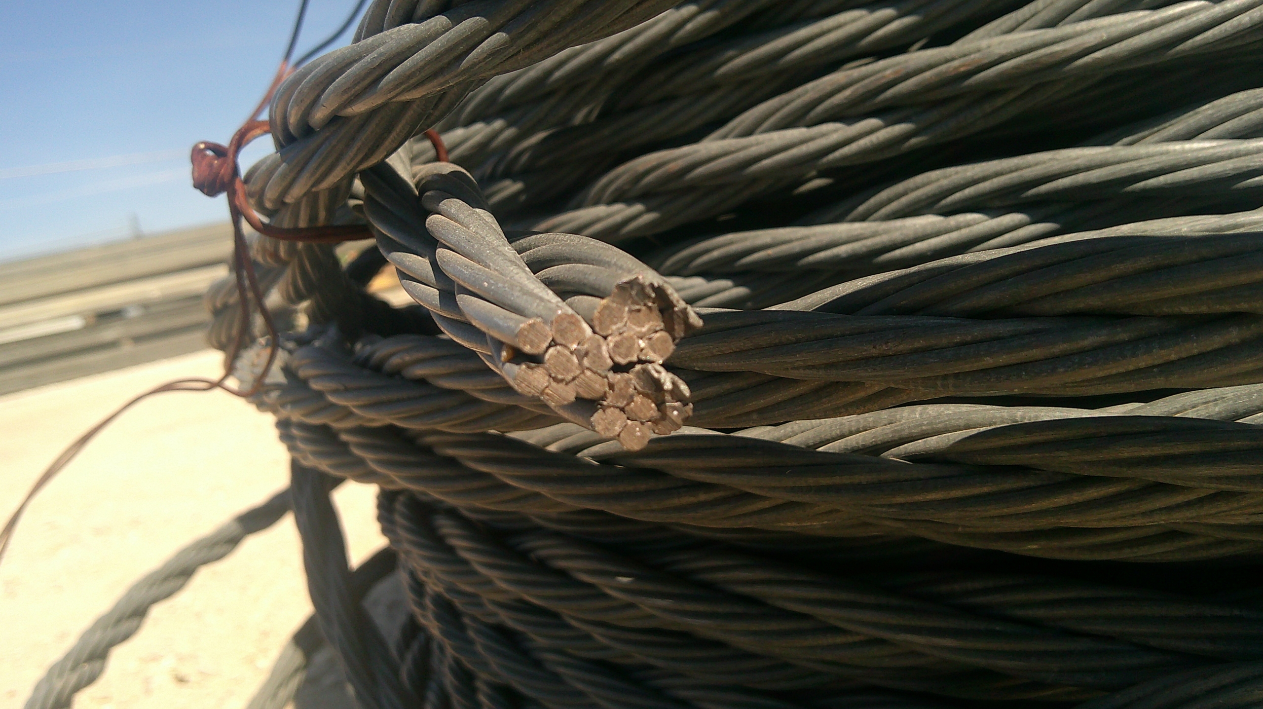 used steel cable