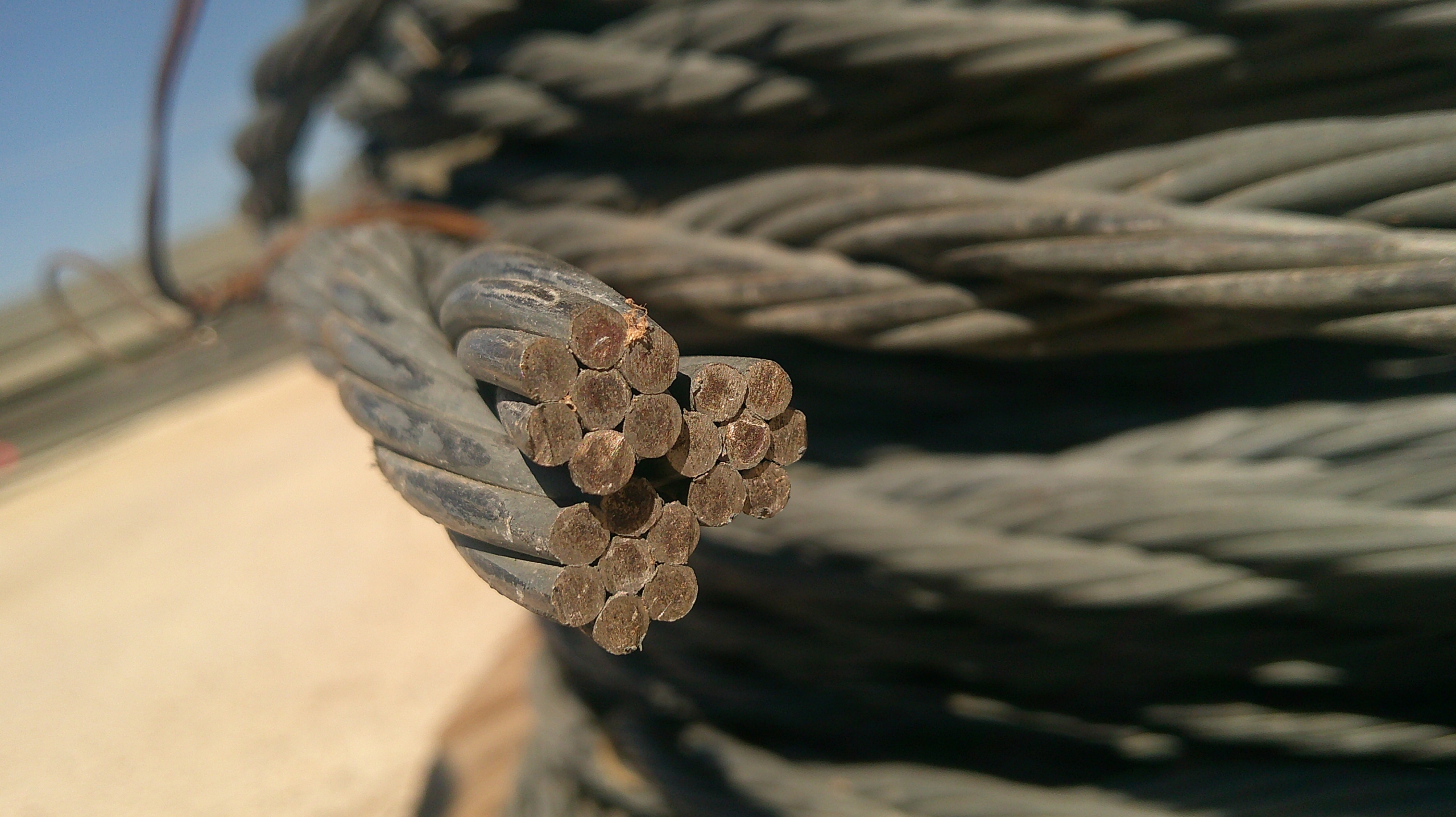 used steel cable