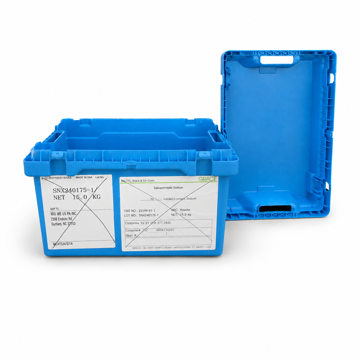 Removable-Lid Storage Totes - 23-1/2" x 15-3/4" x 16-1/4"