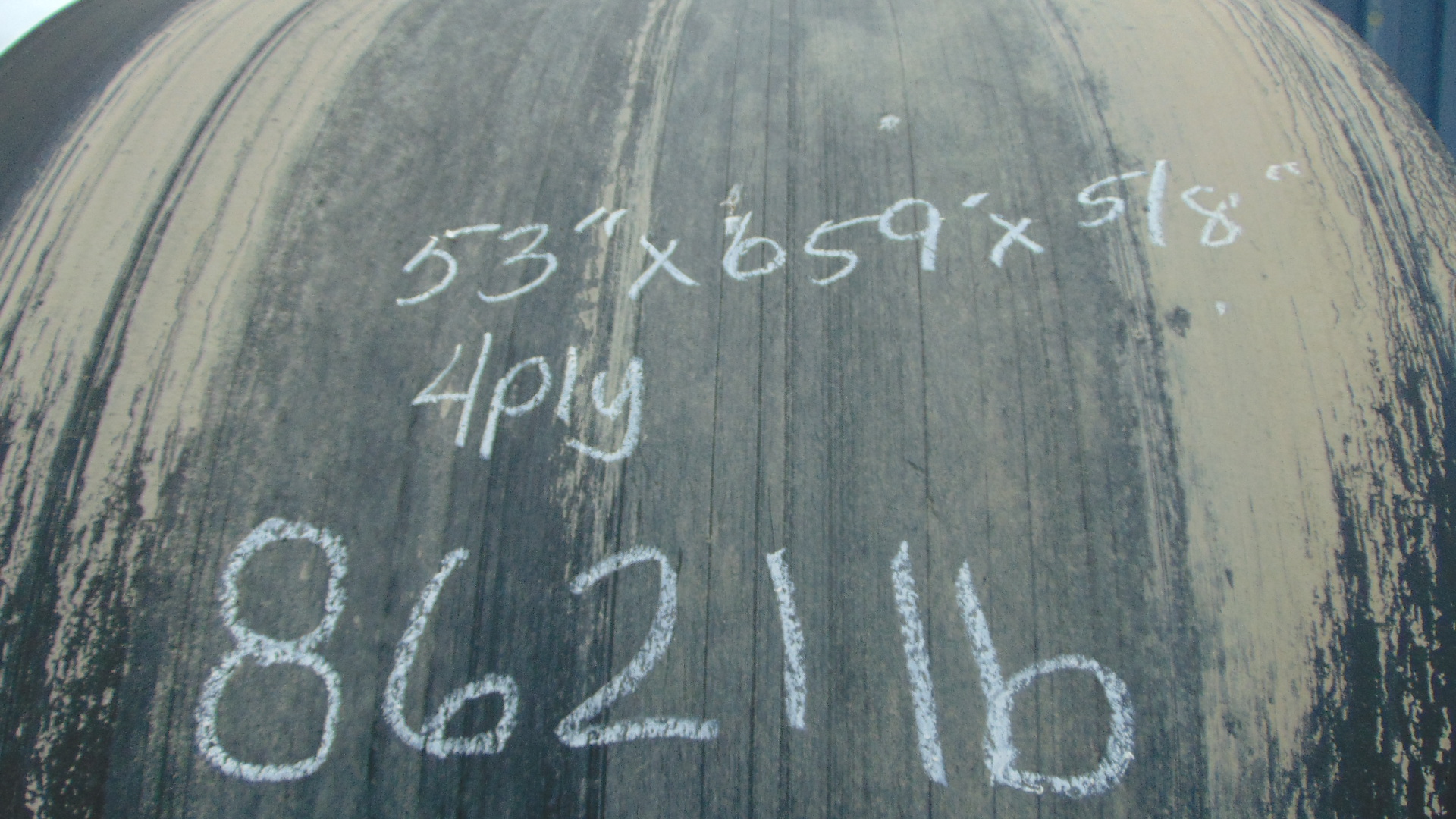 A roll of used rubber conveyor