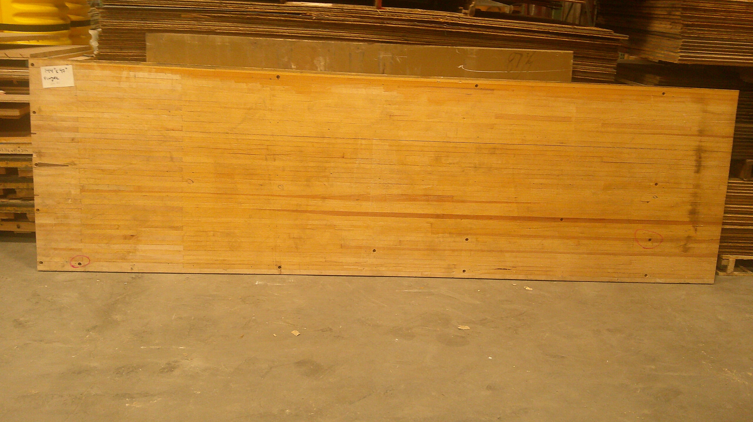 Bowling Alley Wood - 12' x 42" x 2" - Finger Joints