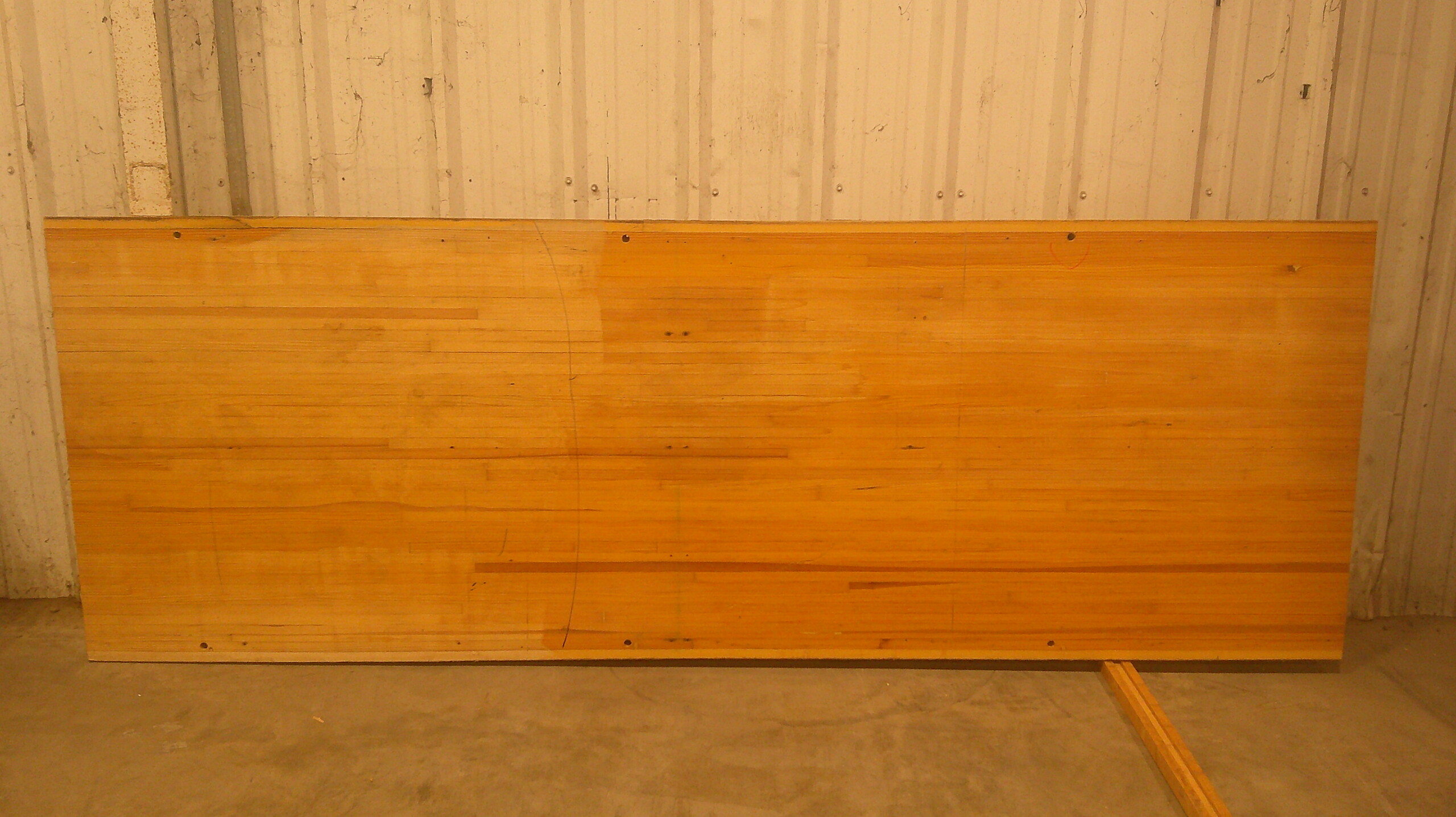 Bowling Alley Wood - 12' x 42" x 2" - Plain