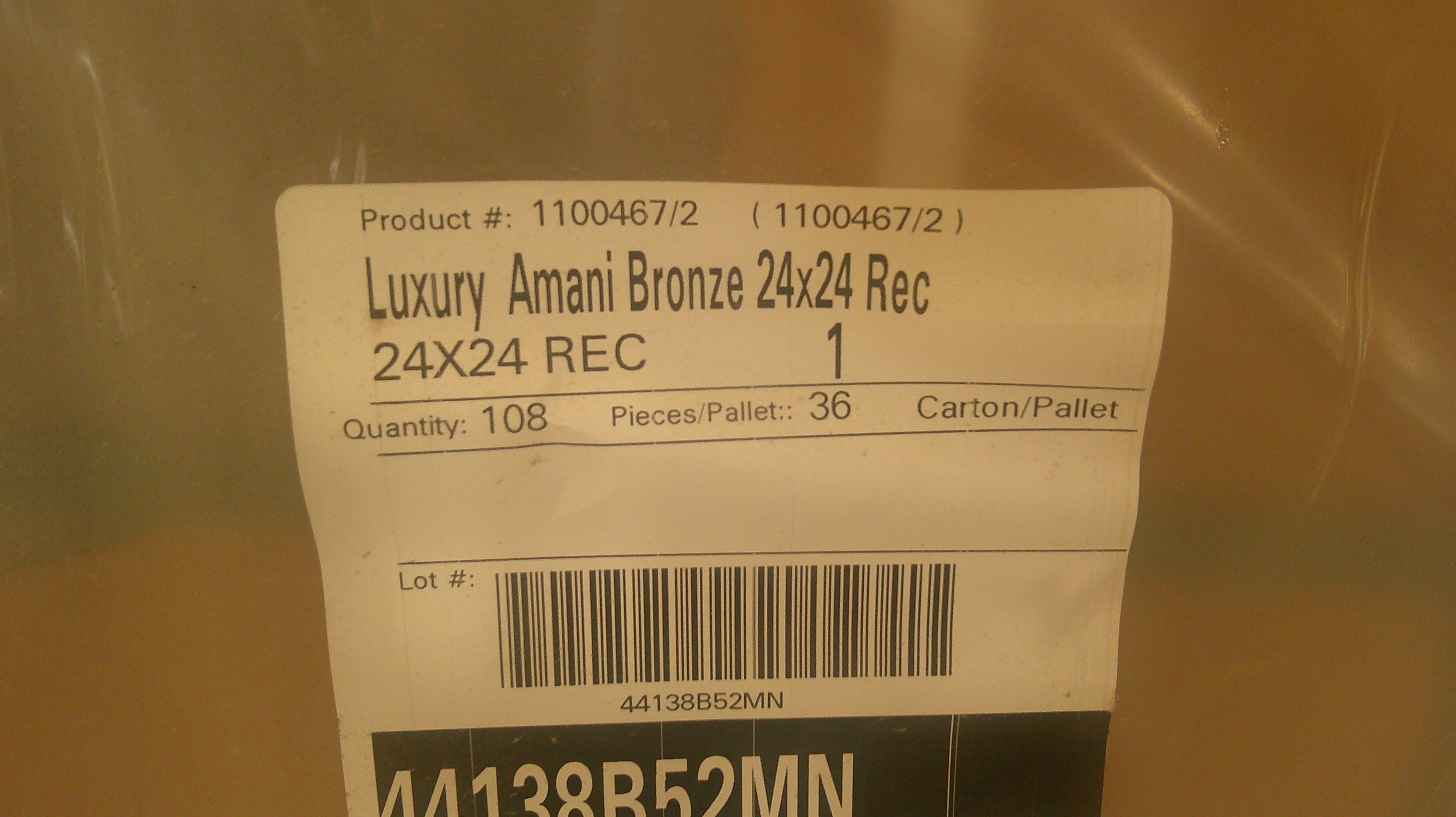 Luxury Armani Bronze - 24" x 24" - Image 3