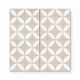 Cement Tile - Circles White on Gray - Case QTY