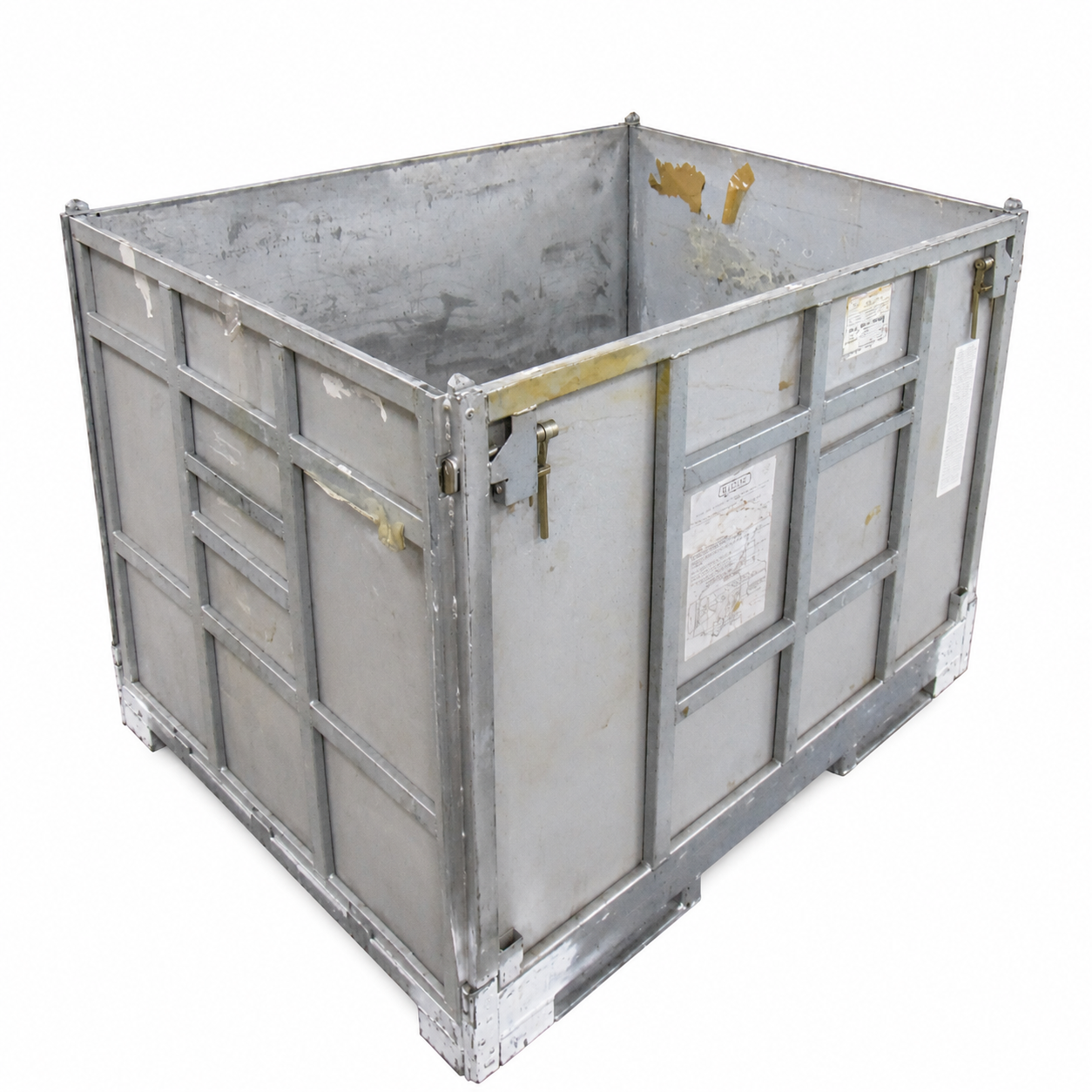 Collapsible Steel Bulk Container - 58" x 45" x 44"