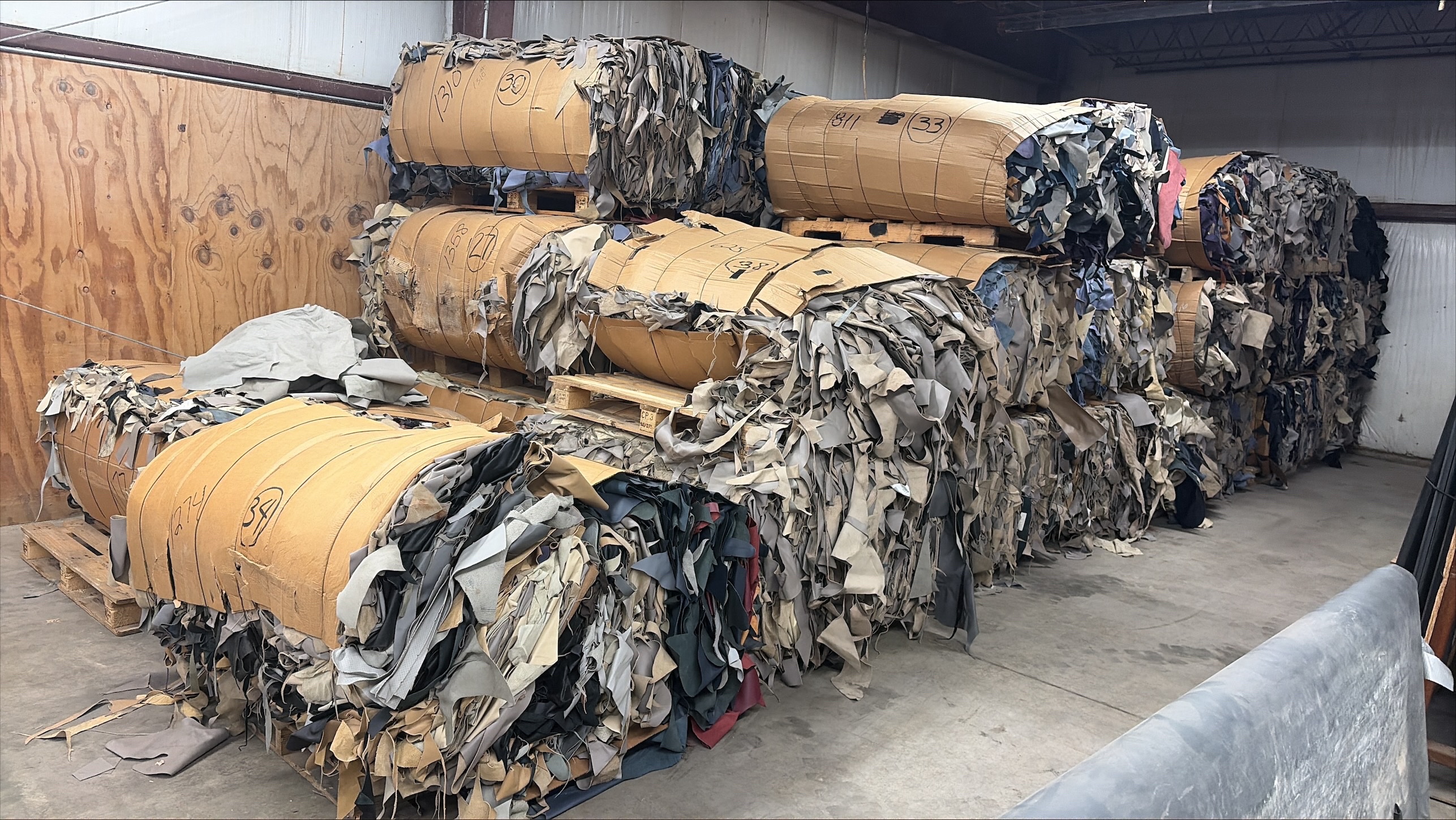 Bale of Leather Scraps