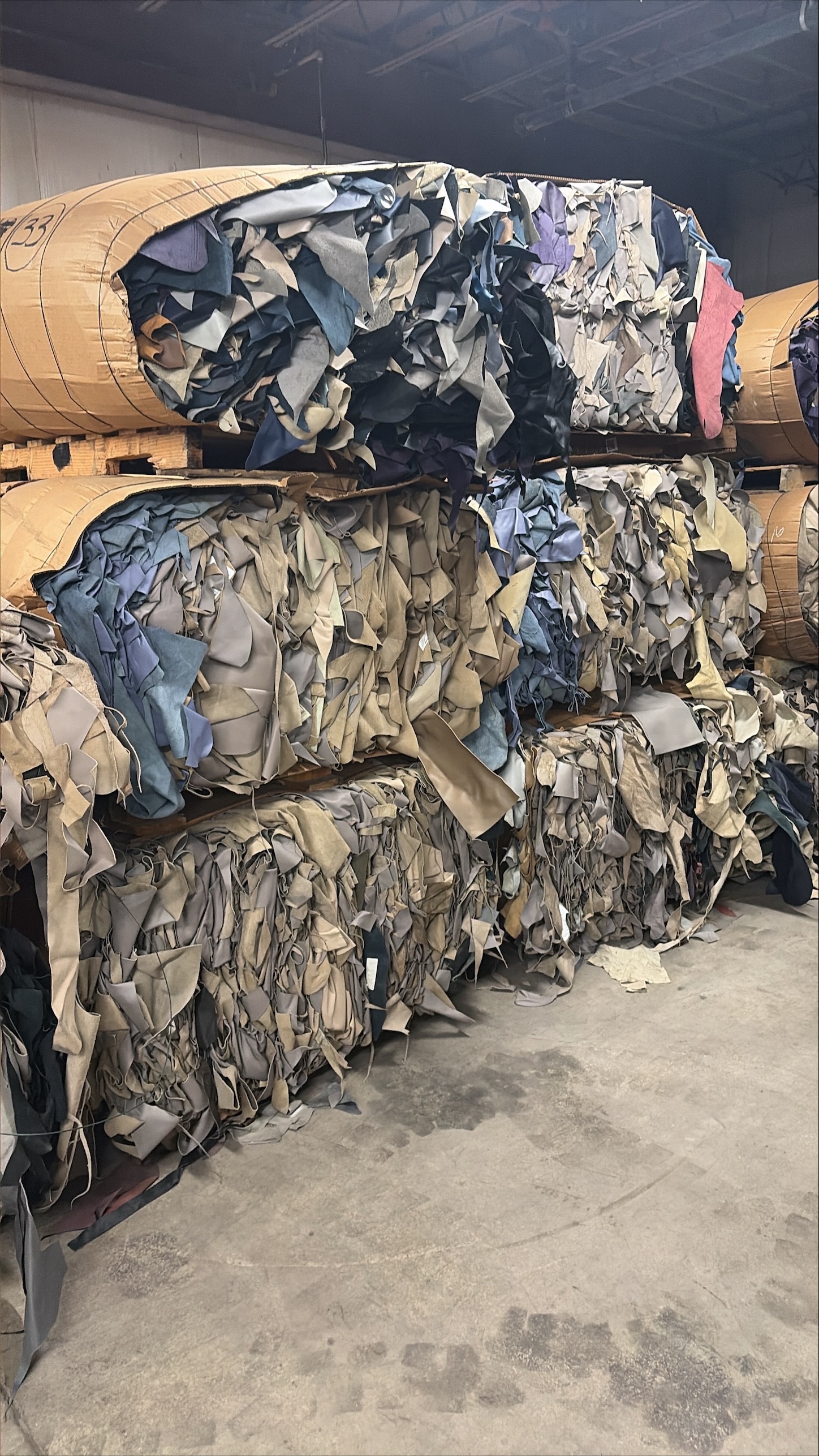 Bale of Leather Scraps