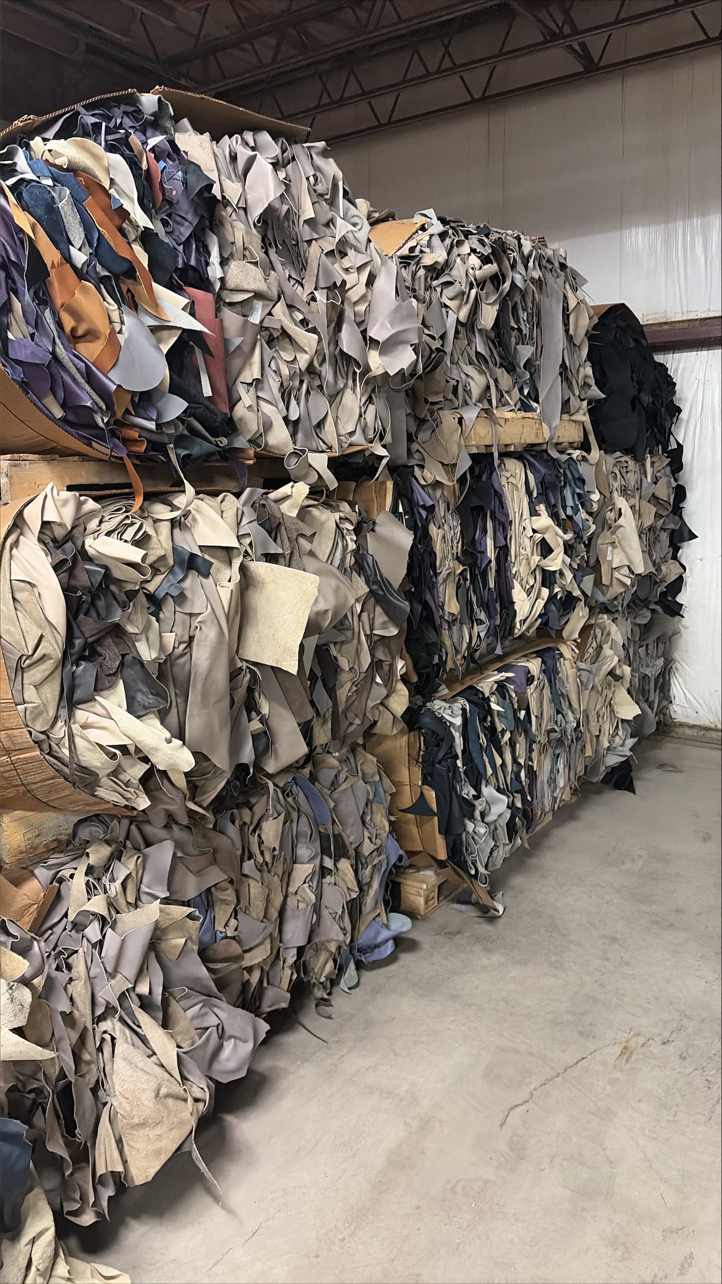 Bale of Leather Scraps