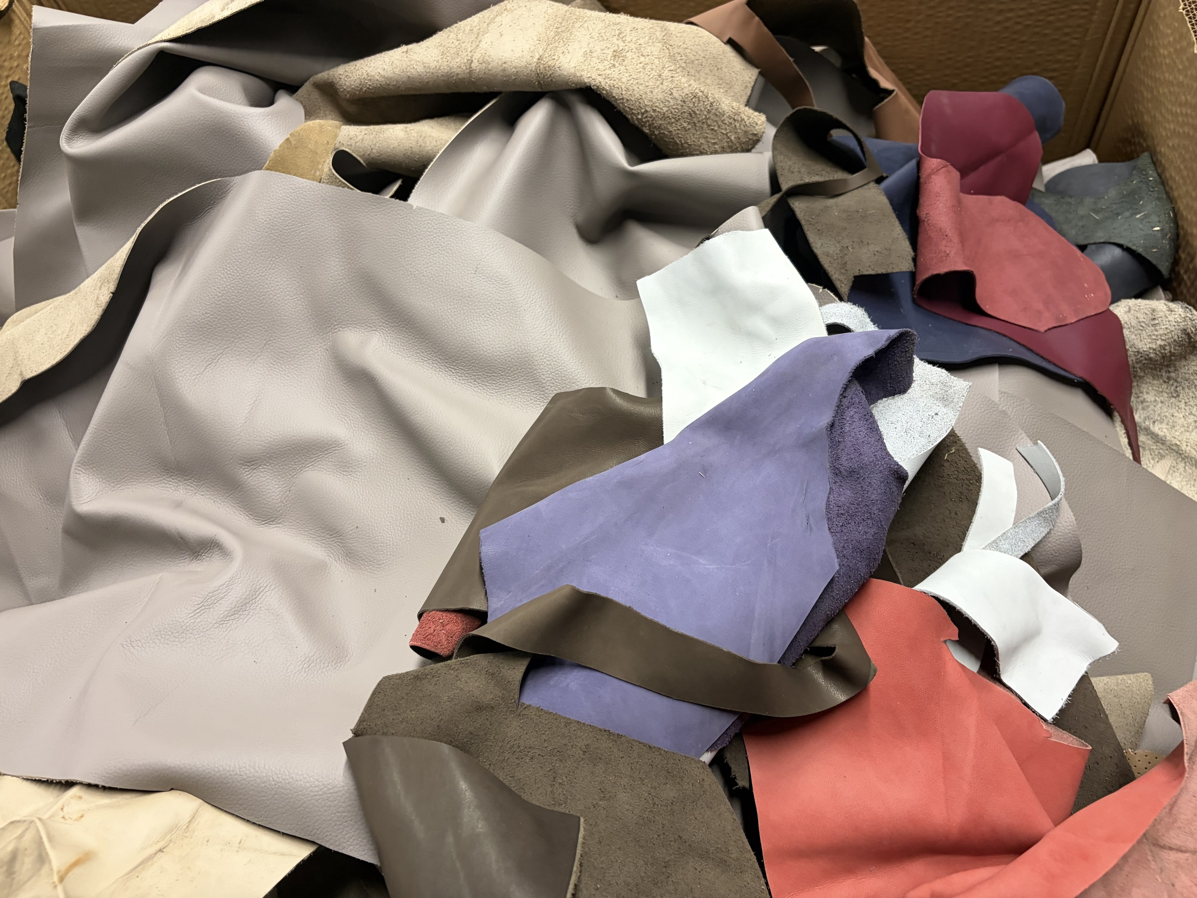 Bale of Leather Scraps