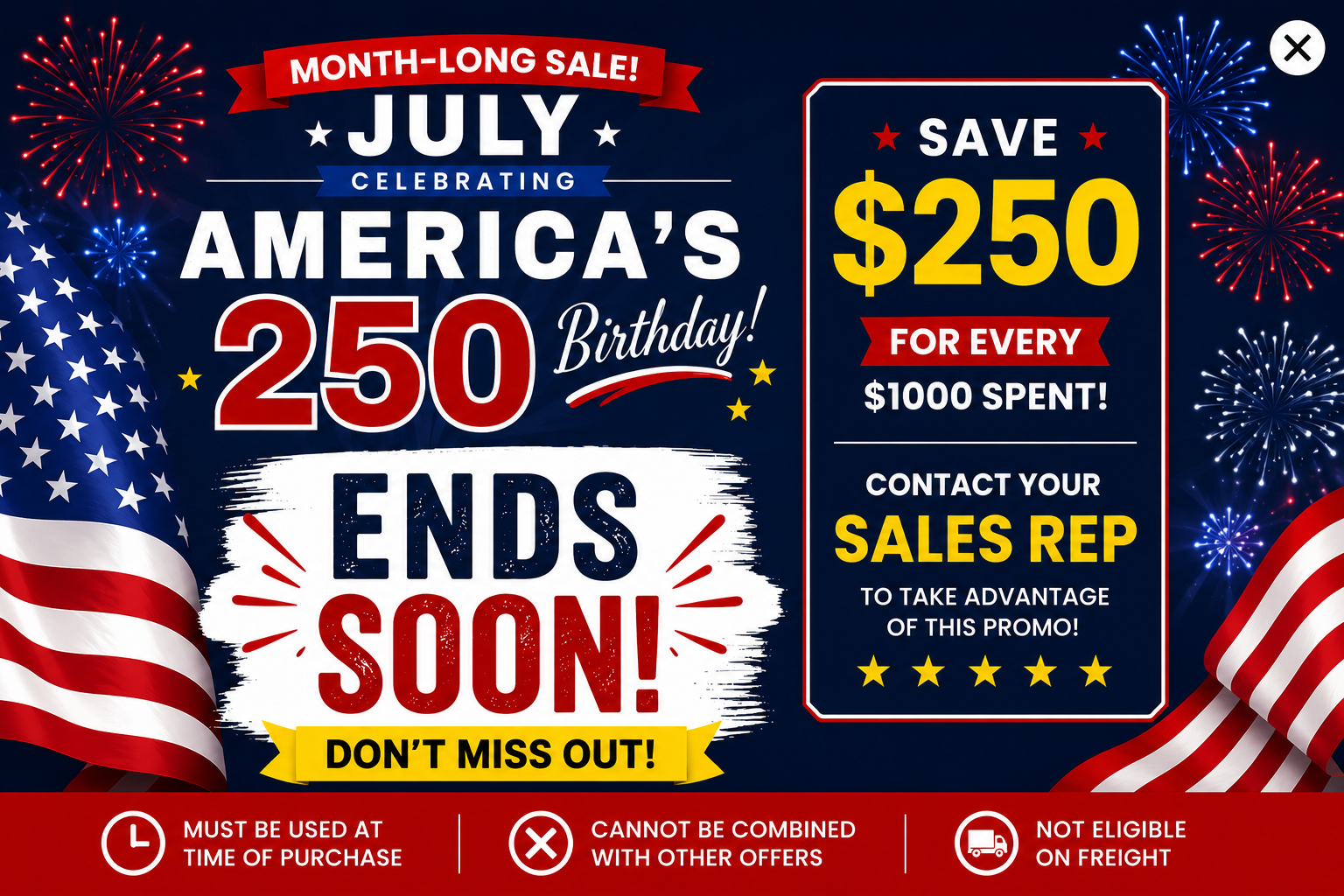 July Monthly Sale Ends Soon