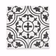 Encaustic Cement Tile - Tulips Black - Case QTY Encaustic Cement Tile