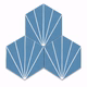 Encaustic Cement Tile - Hex Menara Blue - Case QTY Encaustic Cement Tile