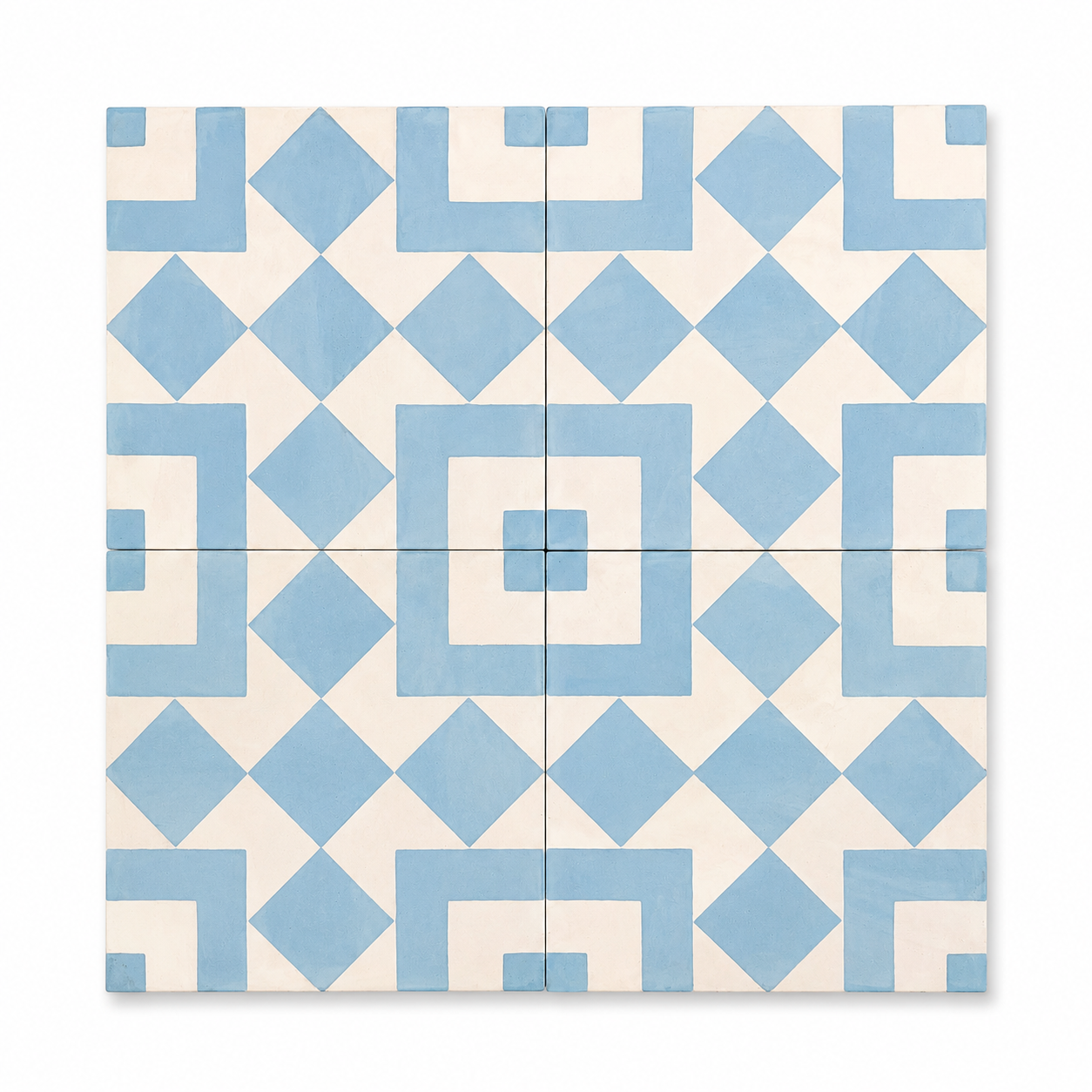 Encaustic Cement Tile - Cambridge Blue - Case QTY