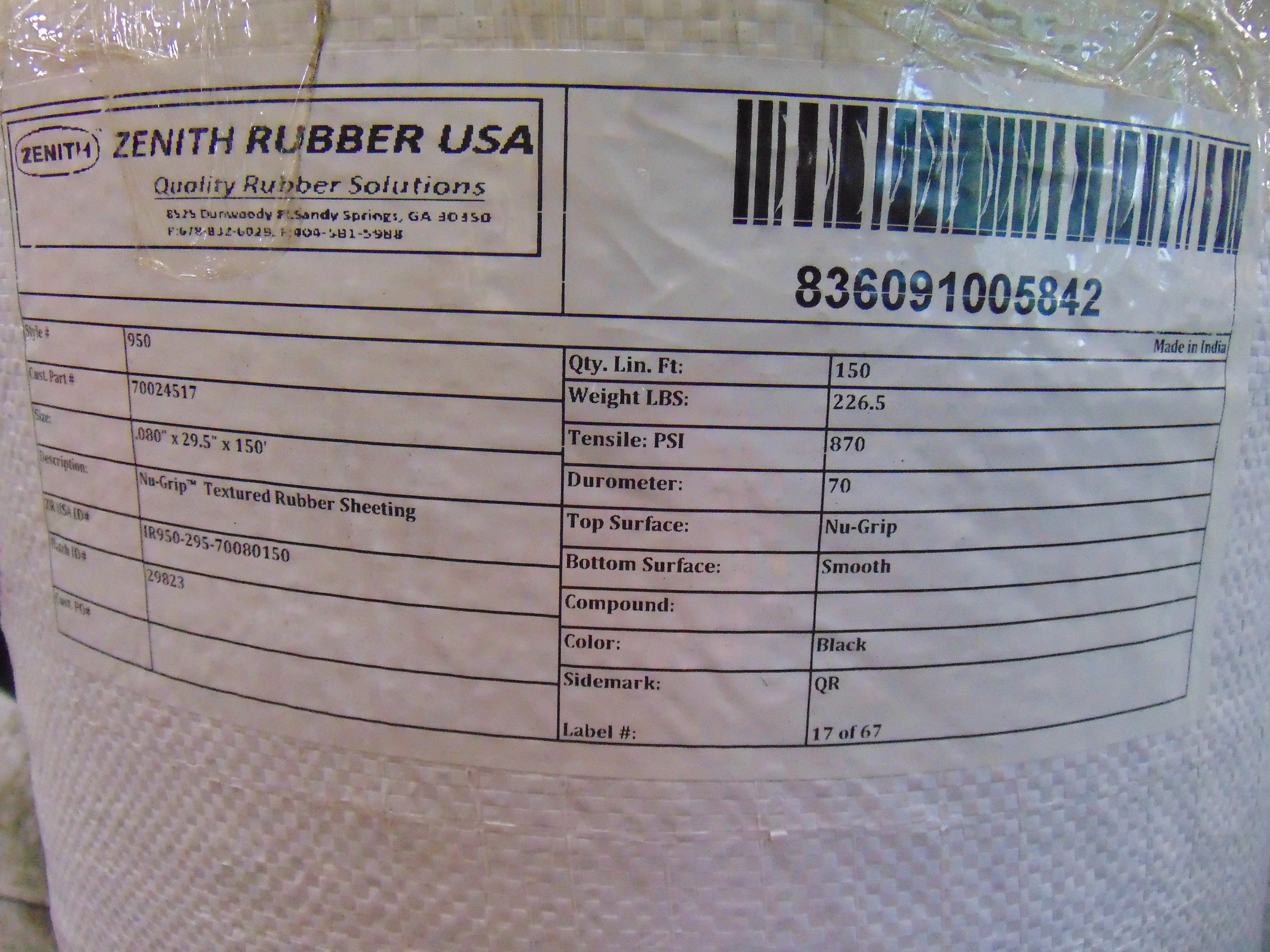 Textured Rubber Matting