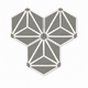 Cement Tile - Hex Ariel Black - Case QTY Cement Tiles