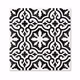 Encaustic Cement Tile - Laurent Black - Case QTY Encaustic Cement Tile